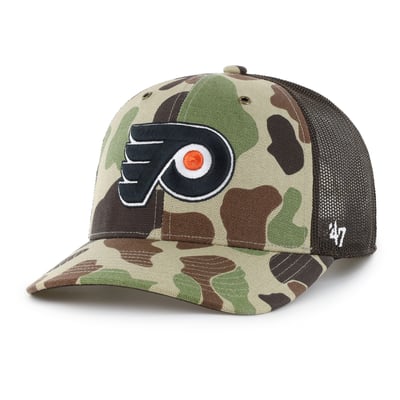 Philadelphia Flyers Carhartt x '47 Adjustable Trucker Hat - Duck Camo