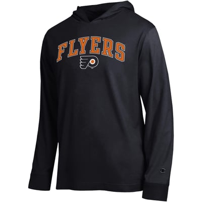 Philadelphia Flyers Champion All-Star Lightweight Hooded Long Sleeve T-Shirt - Black