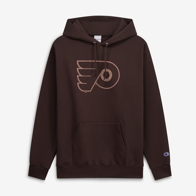  Philadelphia Flyers Champion Core Plus Eco Powerblend Hoodie - Brown