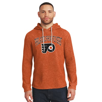  Philadelphia Flyers Darius Rucker Collection by Fanatics Waffle-Knit Hooded Tri-Blend Long Sleeve T-Shirt - Orange