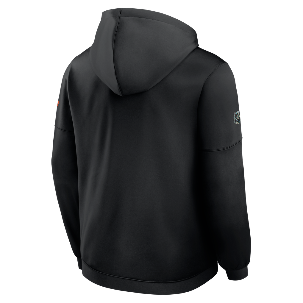 Fanatics Philadelphia Flyers Black Authentic Pro Rink Fleece Pullover ...