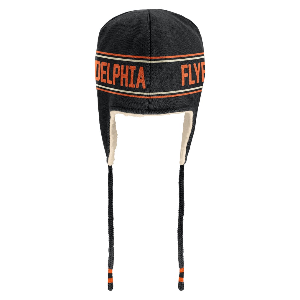 Vintage 70s Philadelphia Flyers Patch Handsewn Beanie Hat Philadelphia Flyers Black Bering Cuff Knit - Shibe Vintage  main image 4
