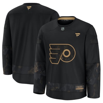  Philadelphia Flyers Fanatics Military Appreciation Practice Jersey - Black
