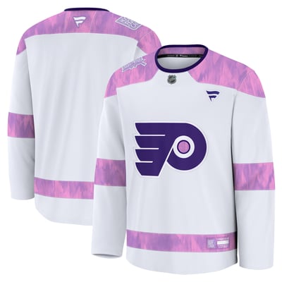  Philadelphia Flyers Fanatics Hockey Fights Cancer Practice Jersey - White