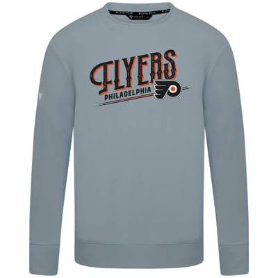  Philadelphia Flyers Levelwear Mandate Longtimer Crew Sweatshirt - Gray