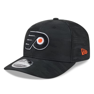 Philadelphia Flyers New Era Camo 9SEVENTY Perforated Adjustable Hat - Black