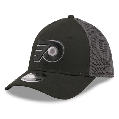 Philadelphia Flyers New Era Neo Mesh 39THIRTY M-Crown Stretch Hat - Black