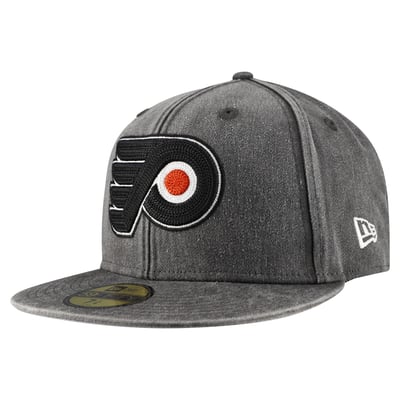 Philadelphia Flyers New Era Washed 59FIFTY Fitted Hat - Black
