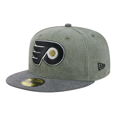 Philadelphia Flyers New Era Roll Call 59FIFTY Fitted Hat - Olive/Black