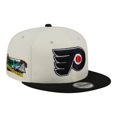  Philadelphia Flyers New Era Injection Localized Two-Tone 9FIFTY Snapback Hat - White/Black