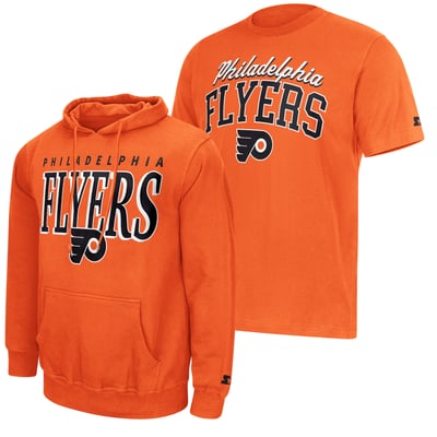 Philadelphia Flyers Starter Logo Hoodie & T-Shirt Combo Pack - Orange
