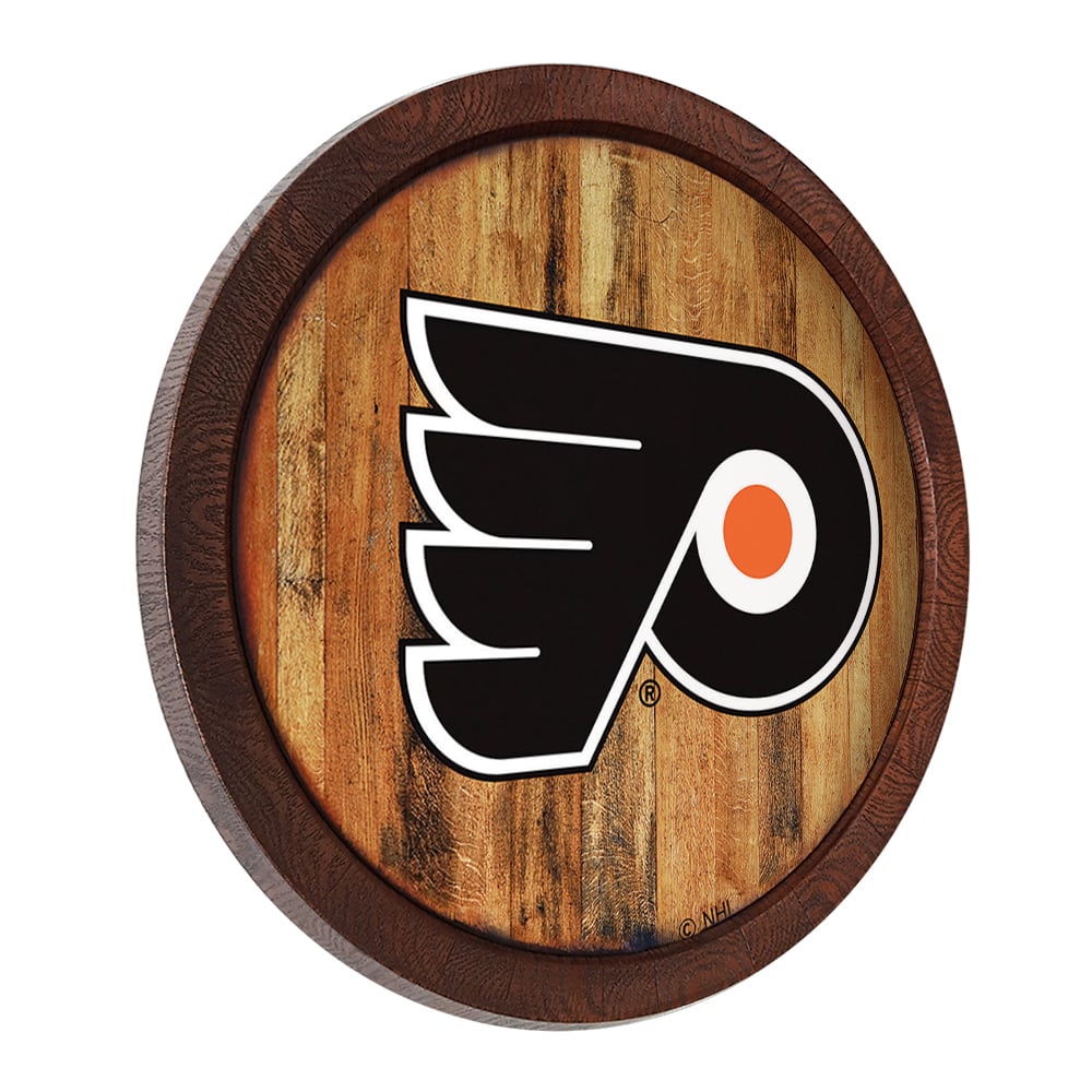 Philadelphia Flyers 21'' x 21'' Color Logo Faux Barrel Top Sign