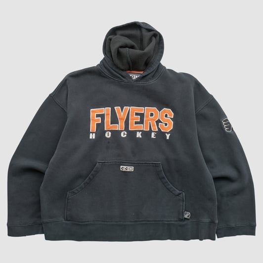 Philadelphia Flyers CCM 2000s Hooded Pullover Sweatshirt - Black - XL by Fanatics Real Vintage