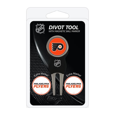 Philadelphia Flyers Golf Divot Tool Pack with 3 Magnetic Markers