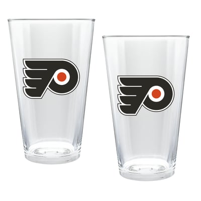 Philadelphia Flyers Two-Piece 16oz. Double Play Pint Glass Set