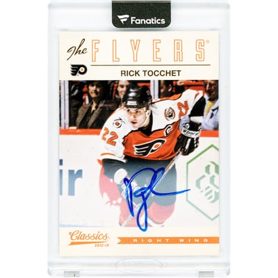 Rick Tocchet Philadelphia Flyers Autographed 2012-13 Panini Classic #79 Card