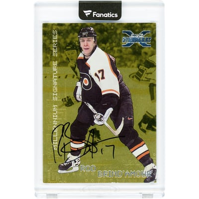 Rod Brind'Amour Philadelphia Flyers Autographed 1999-00 In The Game X Signature Millennium Signatures Series #181 Card