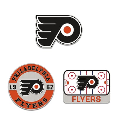 Philadelphia Flyers WinCraft Three-Piece Collector Pin Set