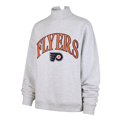 Philadelphia Flyers '47 Women's Vantage Mock Neck Fleece Sweatshirt - Gray