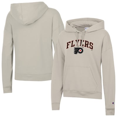 Philadelphia Flyers Champion Women's  Arch Logo Hoodie - Oatmeal