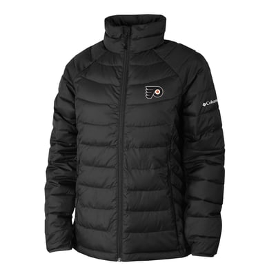  Philadelphia Flyers Columbia Women's Omni-Heat Powder Lite II Raglan Full-Zip Jacket - Black