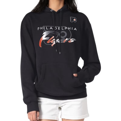 Philadelphia Flyers G-III 4Her by Carl Banks Shadow Logo Fleece Pullover Hoodie - Black