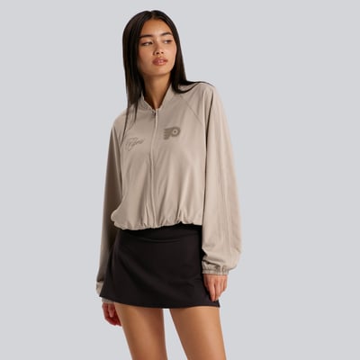 Philadelphia Flyers lululemon Women's Breezily Bomber Jacket - Downtown Tan