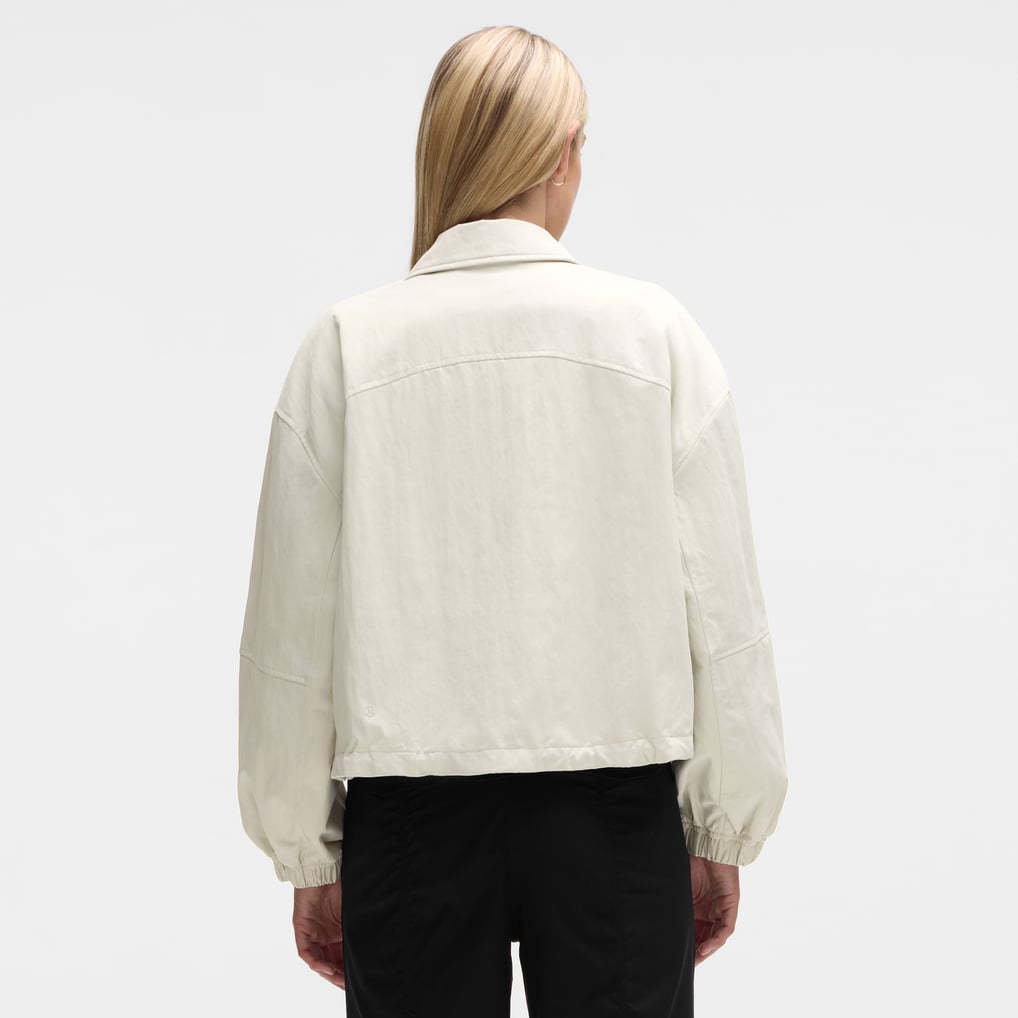 Philadelphia Flyers lululemon Women's Coach's Full-Button Jacket - Heathered Bone