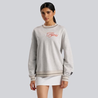 Philadelphia Flyers lululemon Women's Perfectly Oversized Hip-Length Ringer Sweatshirt - Heathered Core Ultra Light Grey