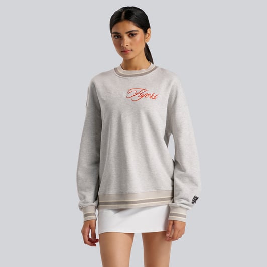 Philadelphia Flyers lululemon Women's Perfectly Oversized Hip-Length Ringer Sweatshirt - Heathered Core Ultra Light Grey