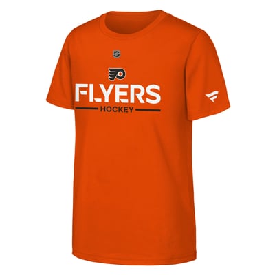Philadelphia Flyers Fanatics Youth Authentic Pro Wordmark T-Shirt - Orange