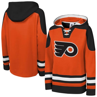 Philadelphia Flyers Youth Ageless Must Have Home V-Neck Pullover Hoodie - Orange