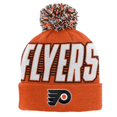 Philadelphia Flyers Outerstuff Youth Cuffed Knit Hat with Pom - Orange