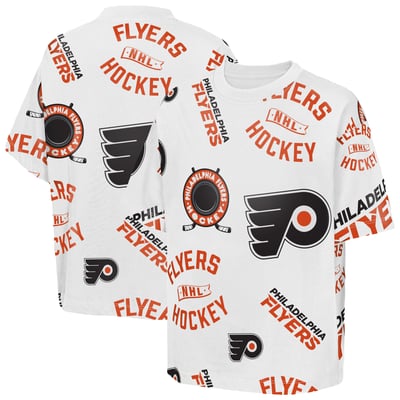  Philadelphia Flyers Outerstuff Youth Unstoppable Elevated T-Shirt - White