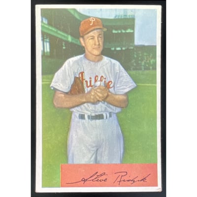 1954 Bowman #223 Steve Ridzik