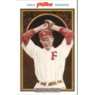 1983 Phillies Postcards Great Moments #7 Grover Alexander