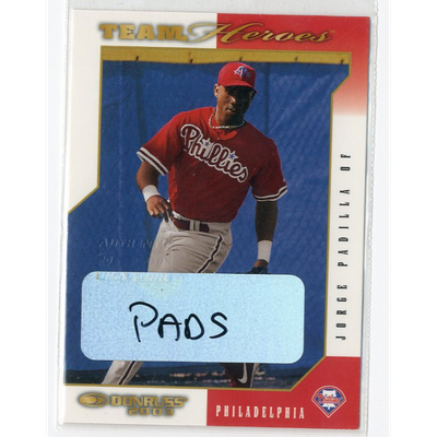 2003 Donruss Team Heroes Autographs #383 Jorge Padilla/250