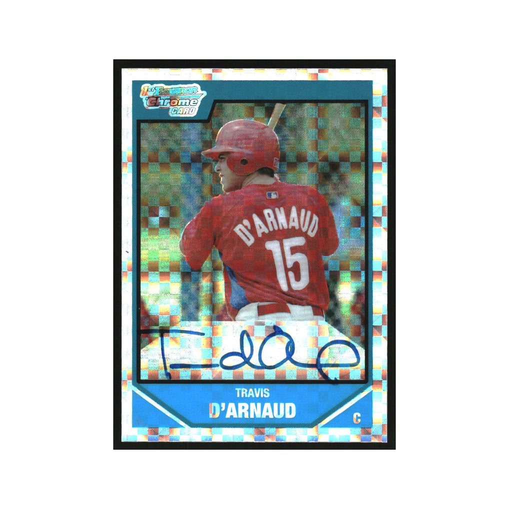 2007 Bowman Chrome Draft Draft Picks X-Fractors Travis d'Arnaud RC Auto /225