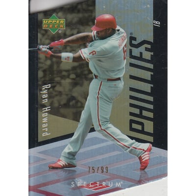 2007 Upper Deck Spectrum Die Cut Gold #82 Ryan Howard