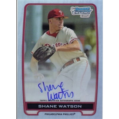 2012 Bowman Chrome Draft Draft Pick Autographs Refractors #SW Shane Watson