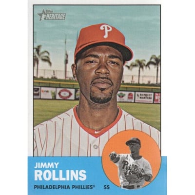 2012 Topps Heritage #455 Jimmy Rollins SP