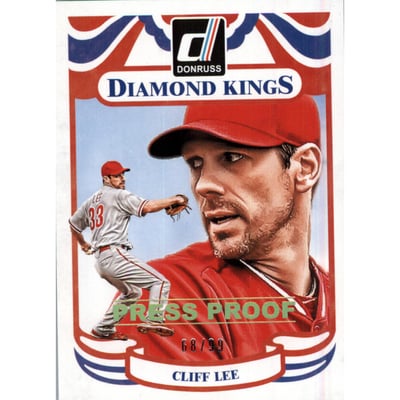 2014 Donruss Press Proofs Gold #222 Cliff Lee DK
