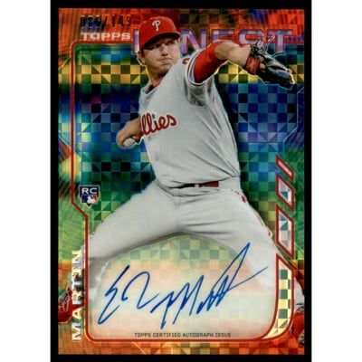 2014 Finest Rookie Autographs X-Fractors #RAEM Ethan Martin
