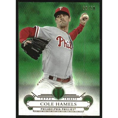 2014 Topps Tribute Green #77 Cole Hamels