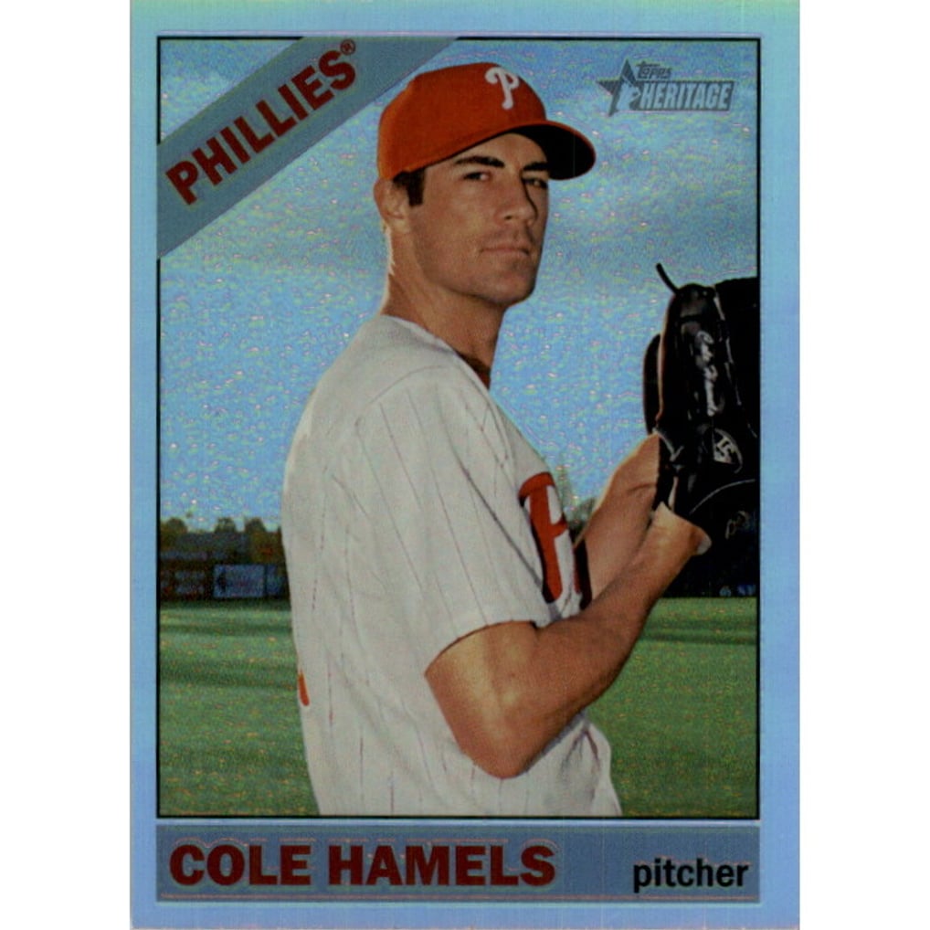 2015 Topps Heritage Chrome Refractors #THC490 Cole Hamels