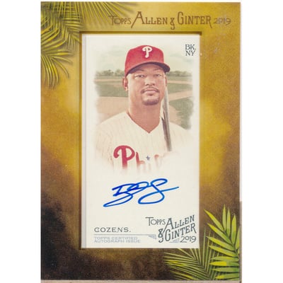 2019 Topps Allen and Ginter Framed Mini Autographs #MADCO Dylan Cozens