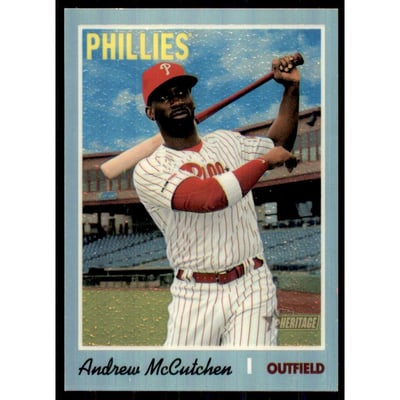 2019 Topps Heritage Chrome Refractors #THC702 Andrew McCutchen