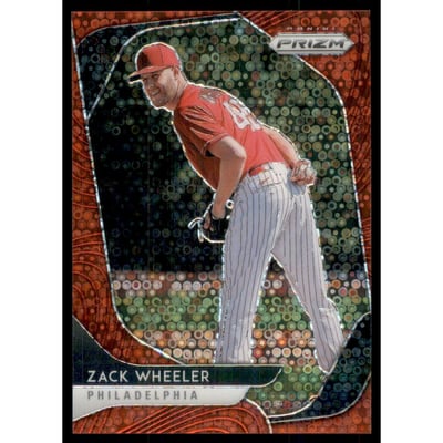 2020 Panini Prizm Prizms Red Donut Circles #248 Zack Wheeler