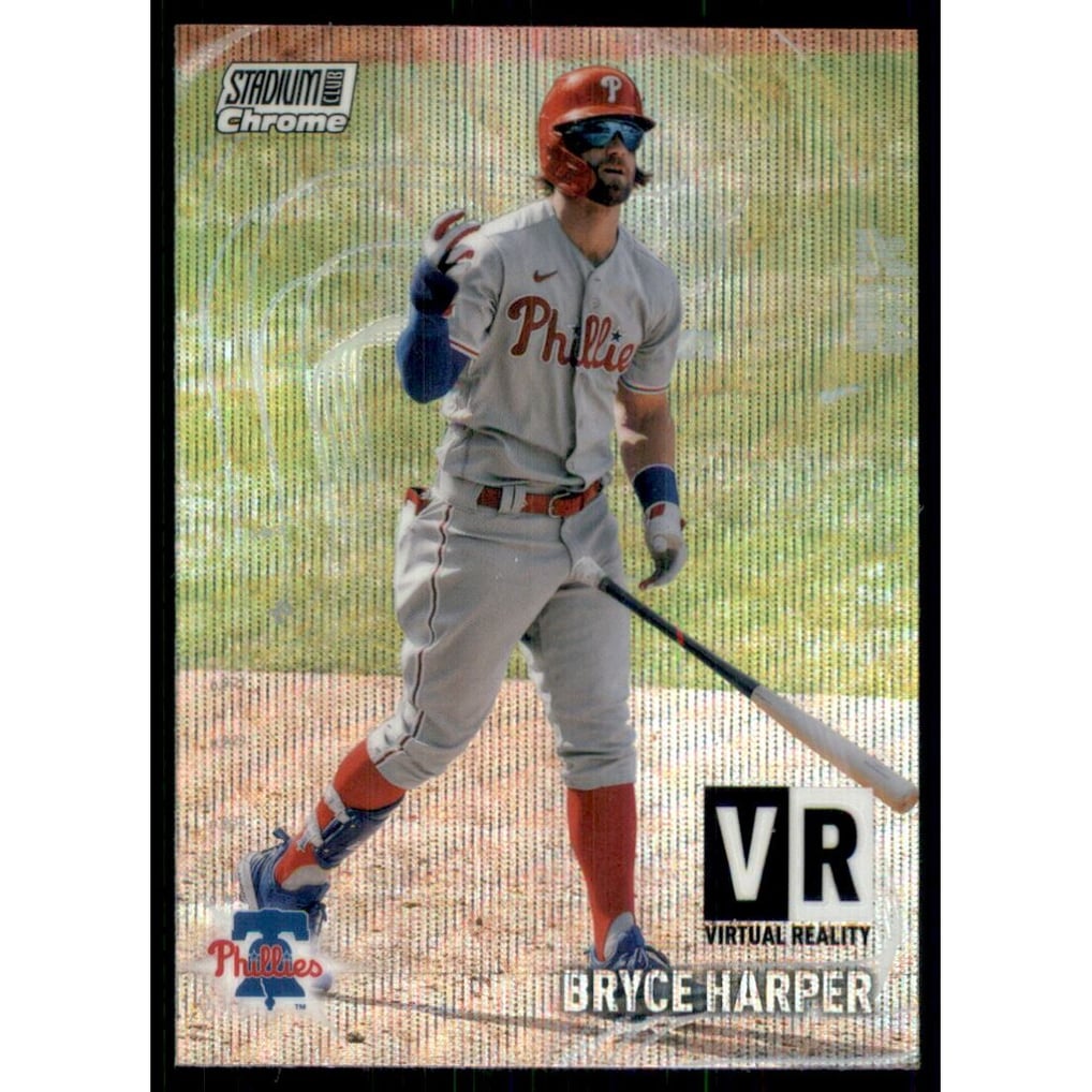 2021 Stadium Club Chrome Virtual Reality Wave Refractors #VR5 Bryce Harper
