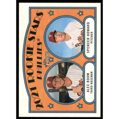 2021 Topps Heritage #11 Alec Bohm RC/Spencer Howard RC
